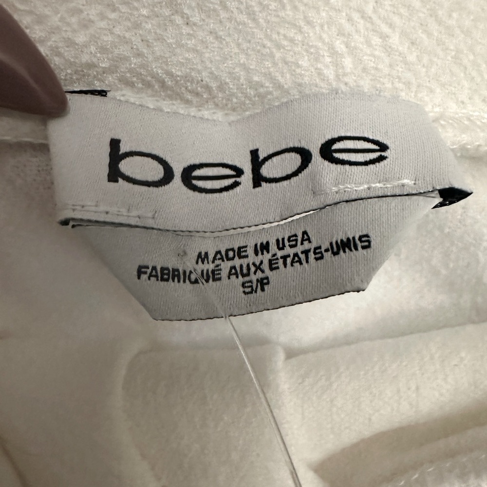 Bebe White Off-Shoulder Blouse - Picture 2 of 4